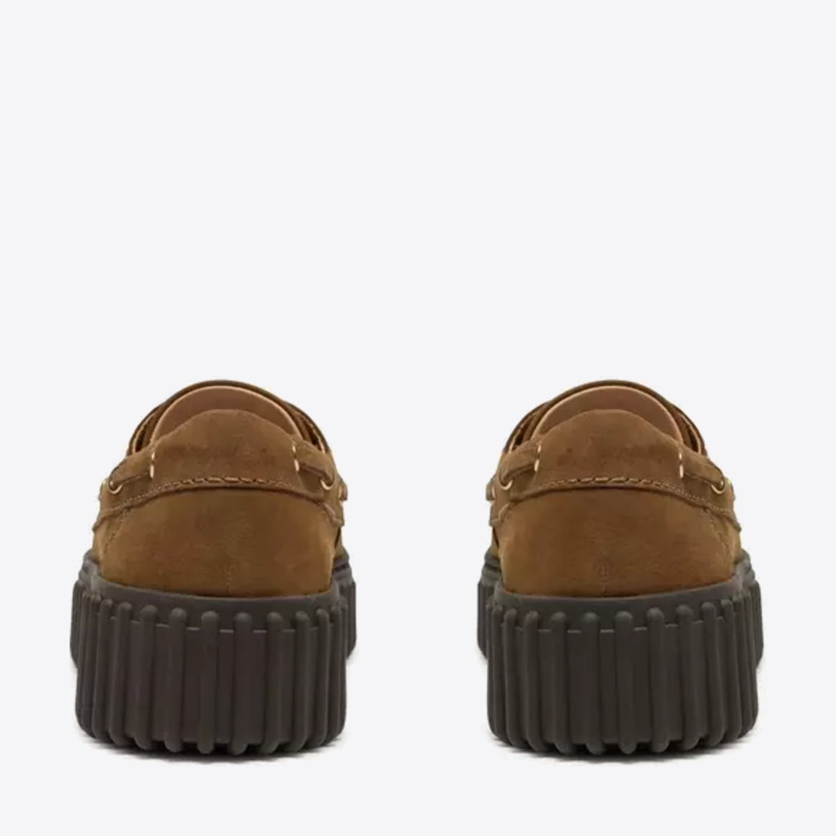 CLARKS Womens Torhill Boat Walnut Nubuck - Image 0