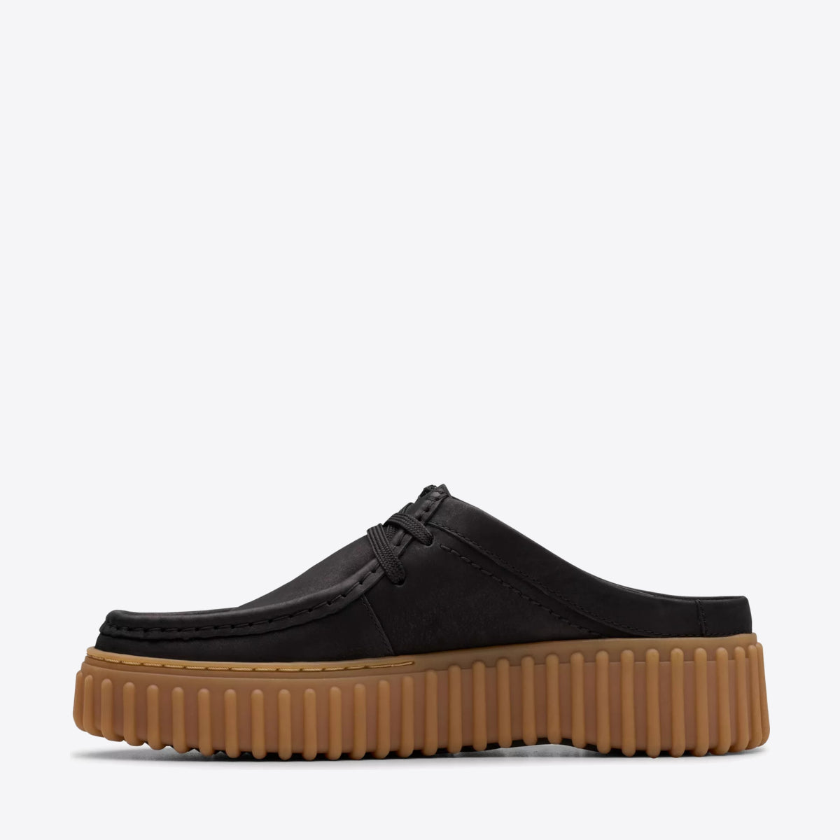 CLARKS Womens Torhill Mule Black Nubuck - Image 2
