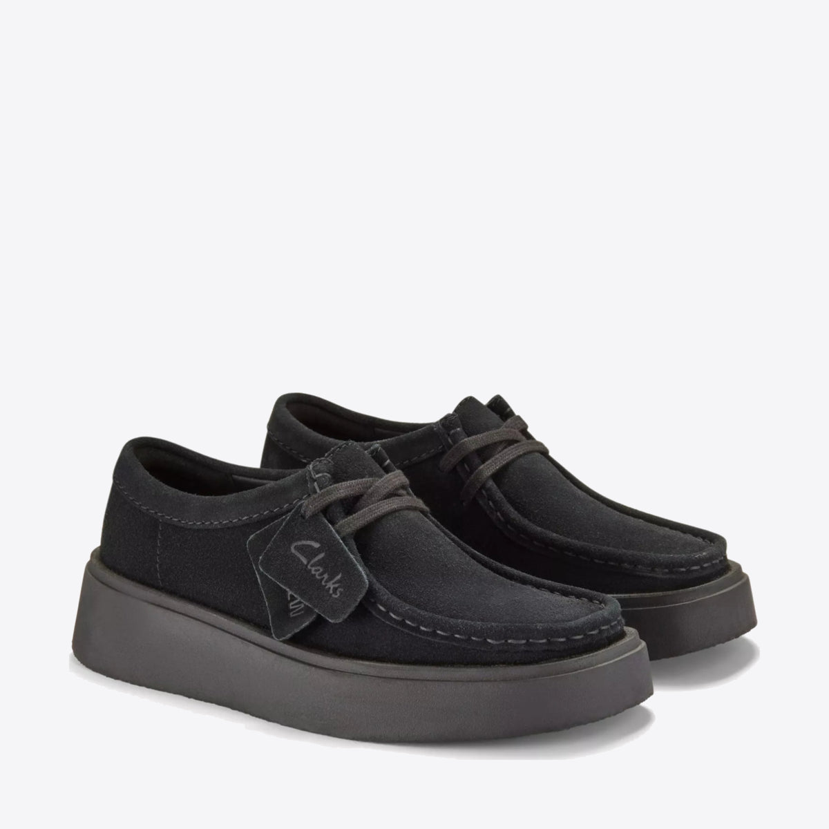 CLARKS Womens Torview Black Suede - Image 4