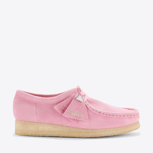 CLARKS Womens Wallabee Candy Pink - Image 1