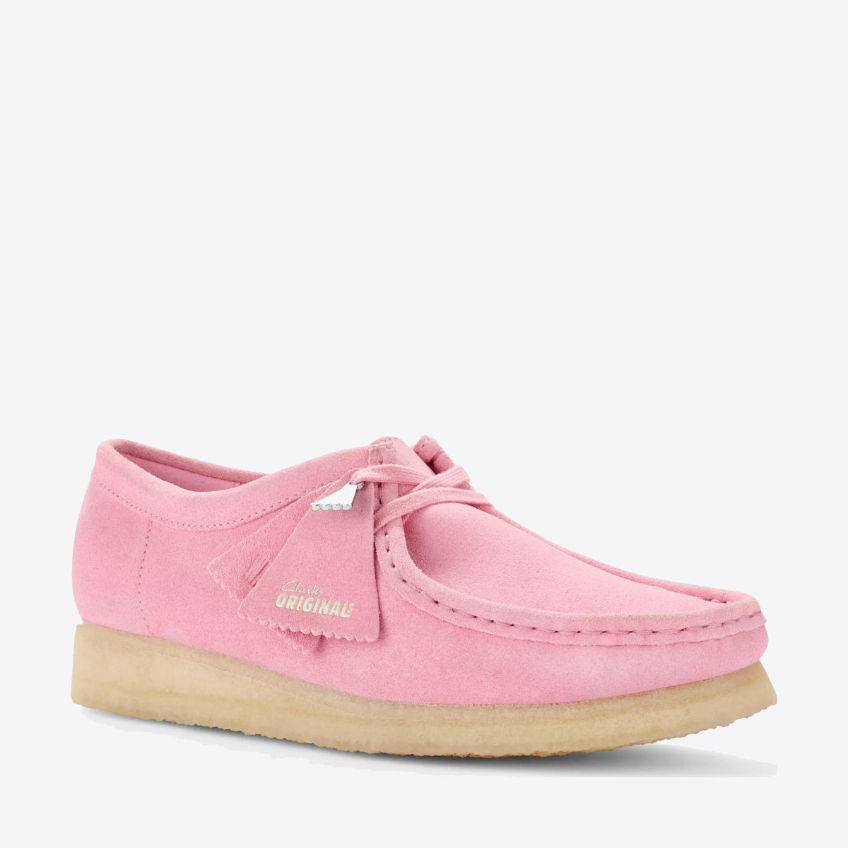 CLARKS Womens Wallabee Candy Pink - Image 4