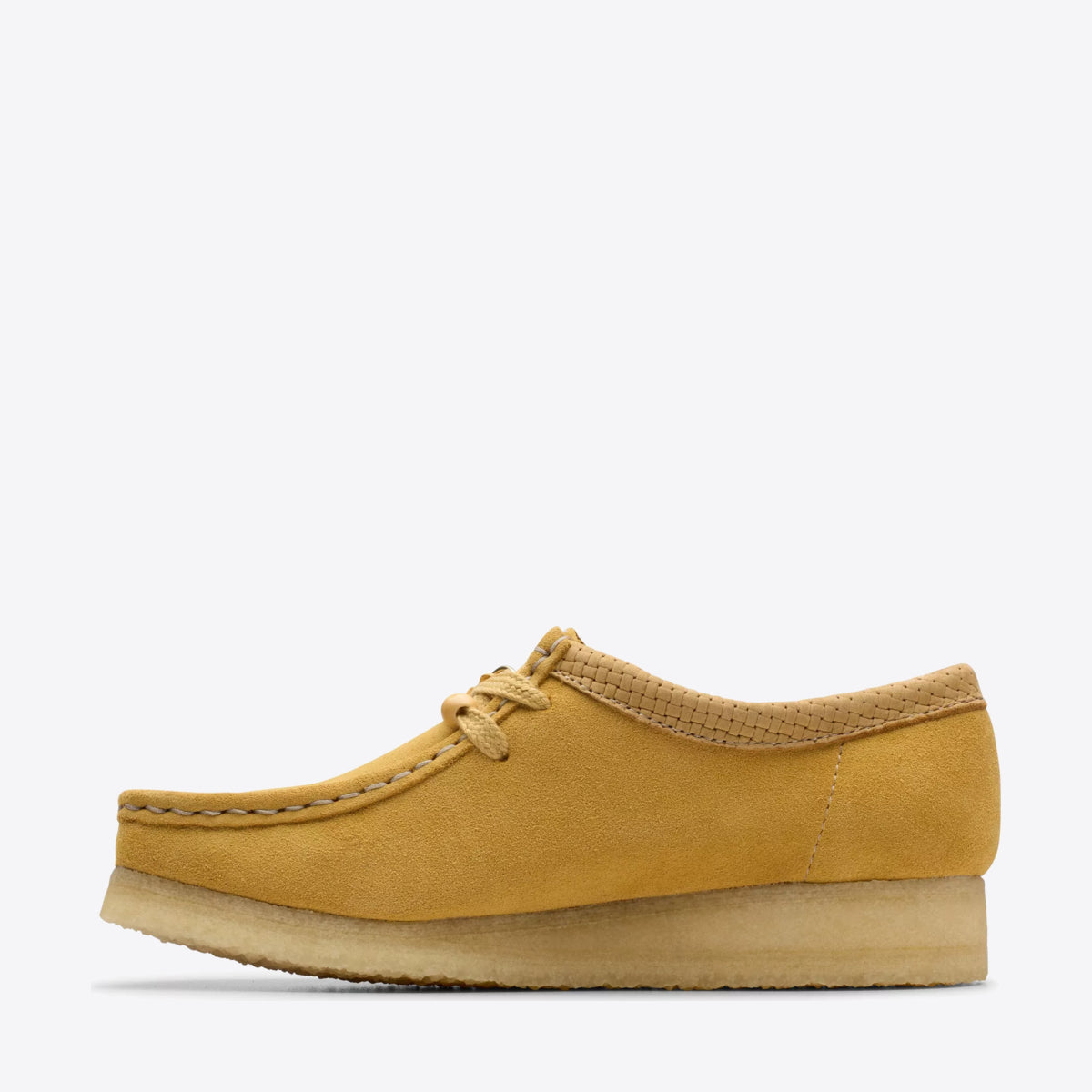 CLARKS Womens Wallabee Suede Golden Tan Suede - Image 2