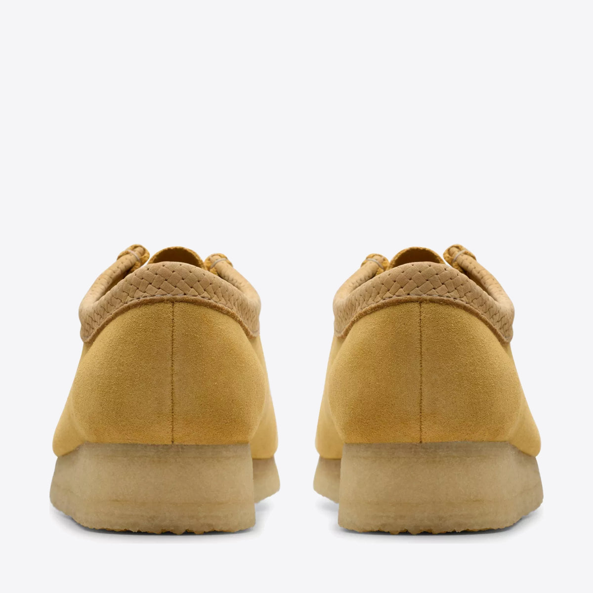 CLARKS Womens Wallabee Suede Golden Tan Suede - Image 5