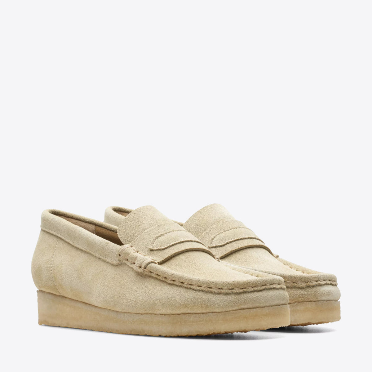 Buy CLARKS Womens Wallabee Loafer Maple Suede Online Pat Menzies