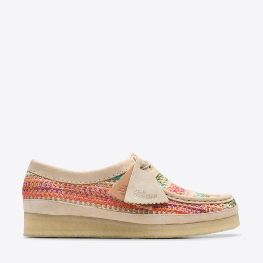 CLARKS Womens Wallabee Multi Raffia - Image 1