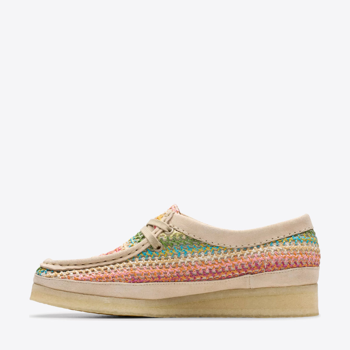 CLARKS Womens Wallabee Multi Raffia - Image 2