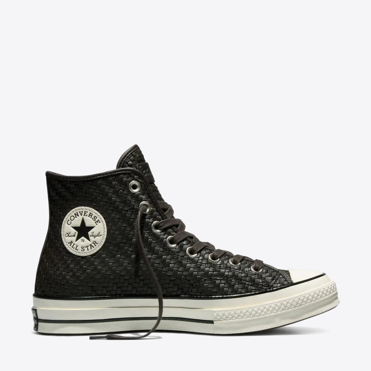 CONVERSE Chuck Taylor 70 Woven Hi Mudguard/Egret/Black - Image 0