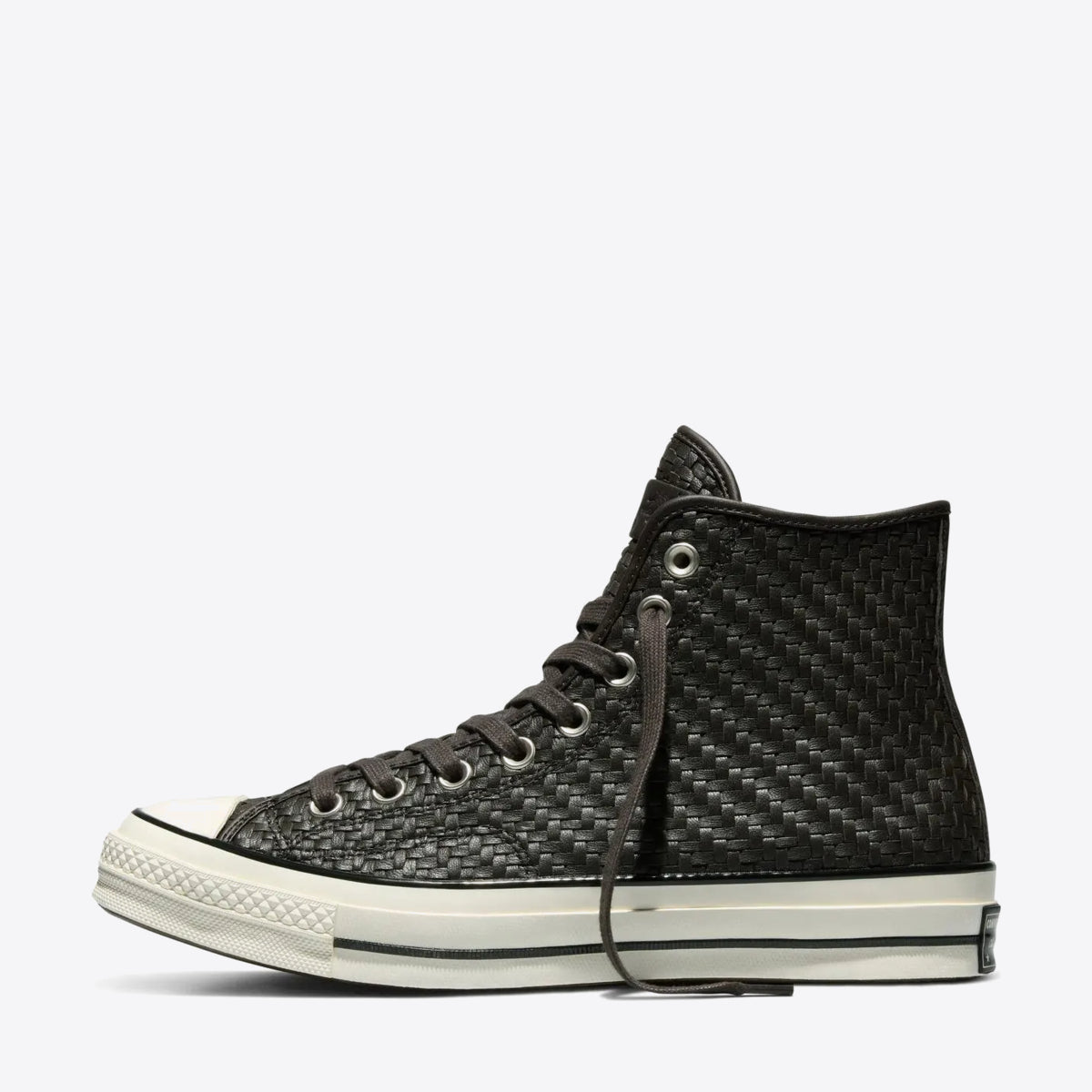 CONVERSE Chuck Taylor 70 Woven Hi Mudguard/Egret/Black - Image 0