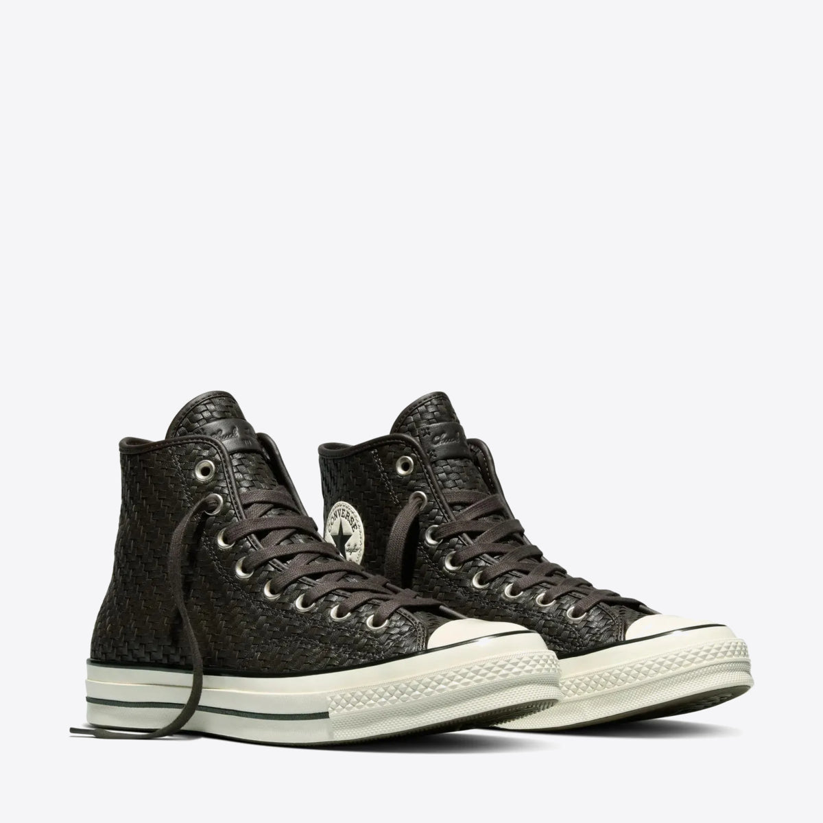 CONVERSE Chuck Taylor 70 Woven Hi Mudguard/Egret/Black - Image 0