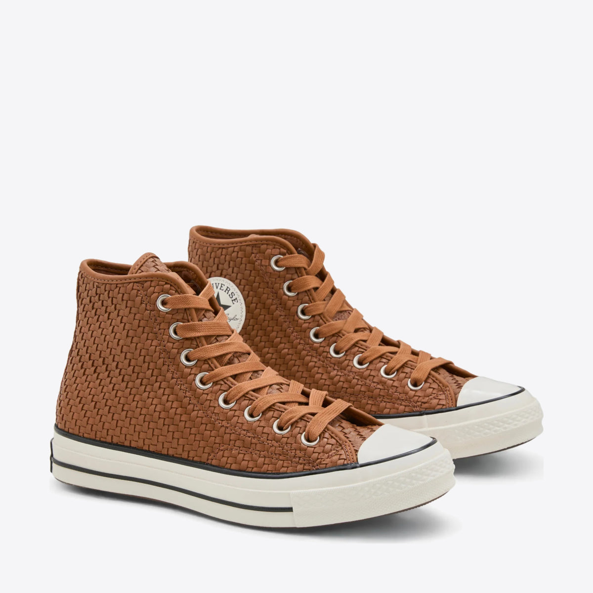 CONVERSE Chuck Taylor 70 Woven Hi Warm Tan/Egret/Black - Image 0