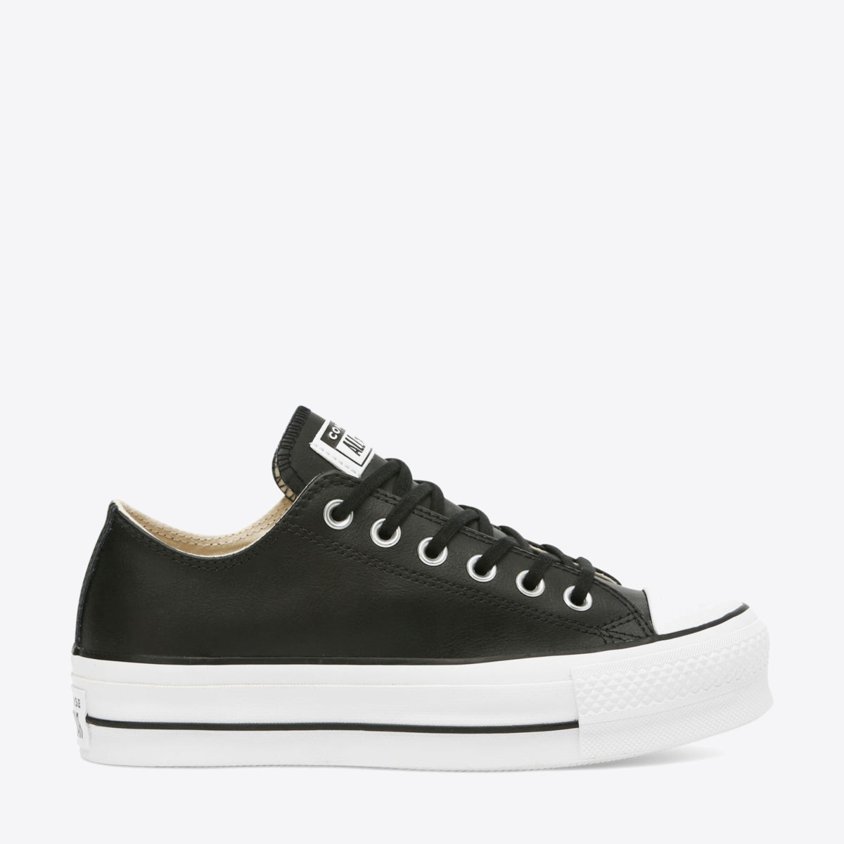 CONVERSE Chuck Taylor All Star Leather Lift Low Black/White - Image 2