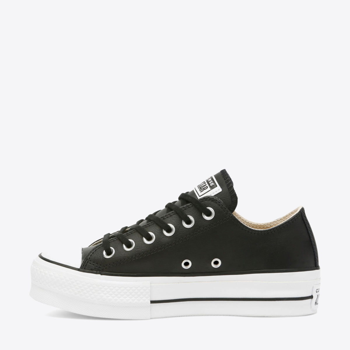 CONVERSE Chuck Taylor All Star Leather Lift Low Black/White - Image 5