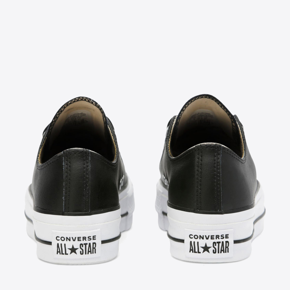 CONVERSE Chuck Taylor All Star Leather Lift Low Black/White - Image 6