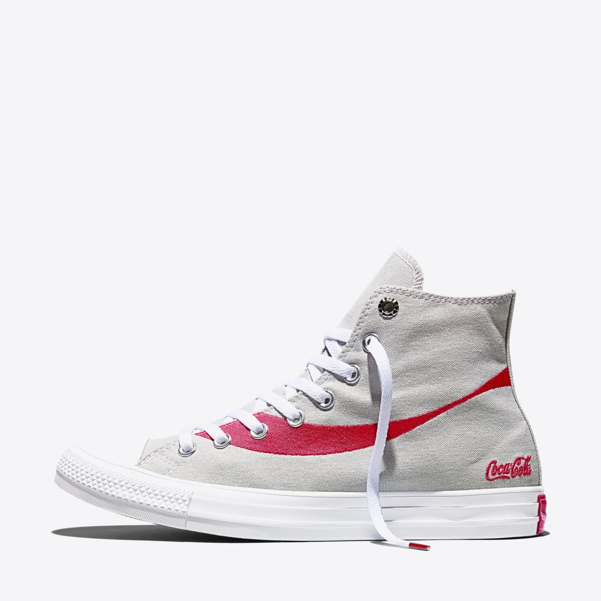 CONVERSE Chuck Taylor Coca Cola Hi Monsoon Mist/Racing Red/White - Image 3
