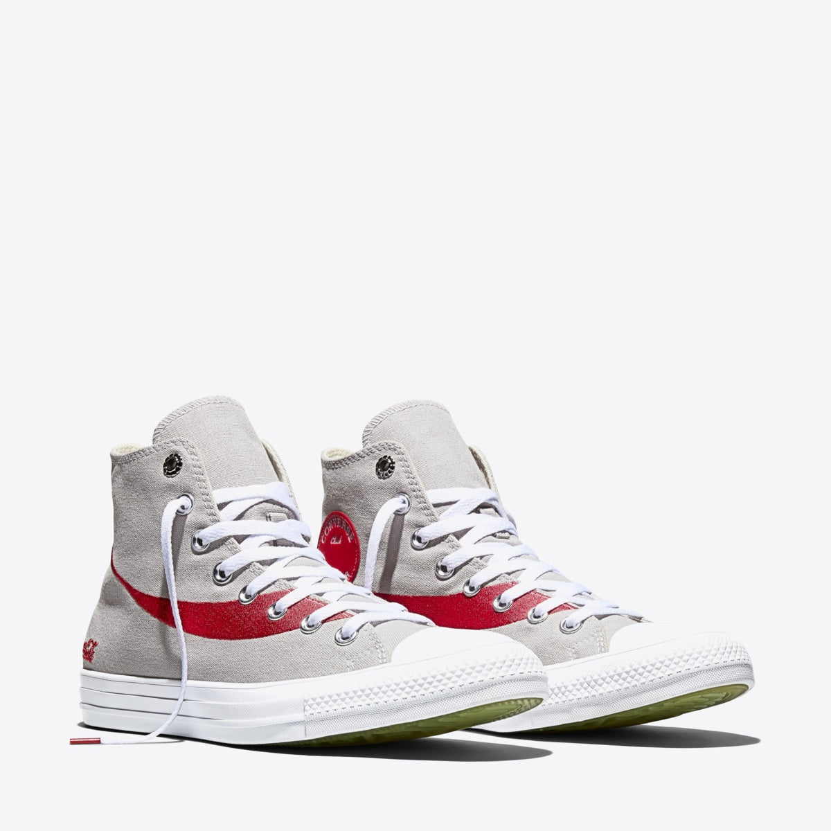 CONVERSE Chuck Taylor Coca Cola Hi Monsoon Mist/Racing Red/White - Image 5