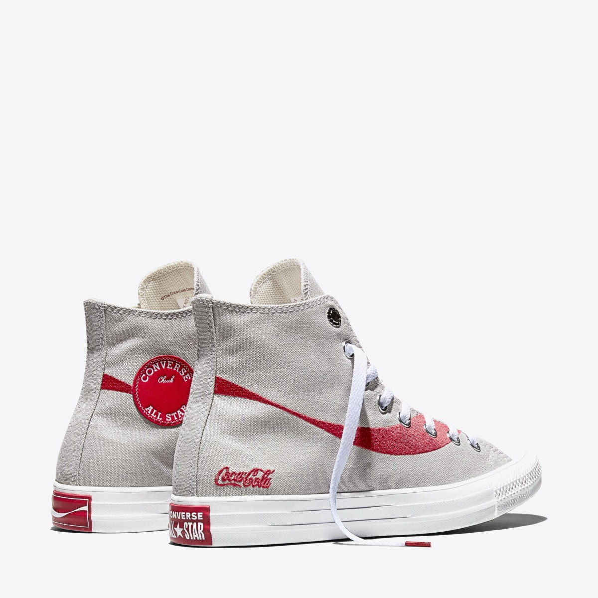 CONVERSE Chuck Taylor Coca Cola Hi Monsoon Mist/Racing Red/White - Image 6
