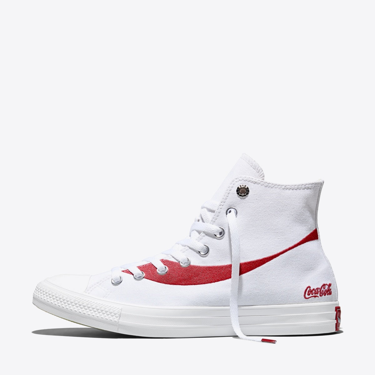 CONVERSE Chuck Taylor Coca Cola Hi White/Racing Red/White - Image 3