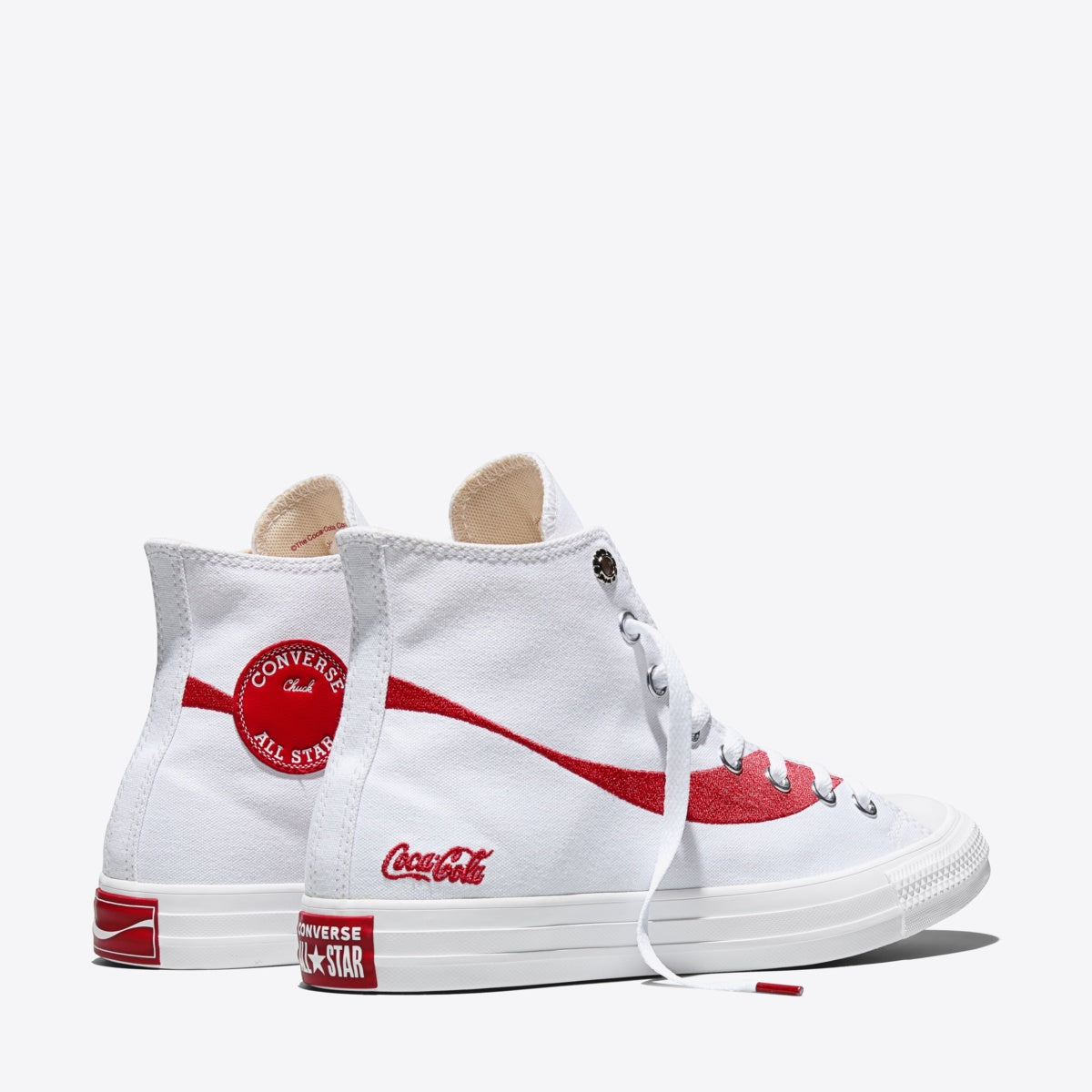 CONVERSE Chuck Taylor Coca Cola Hi White/Racing Red/White - Image 6