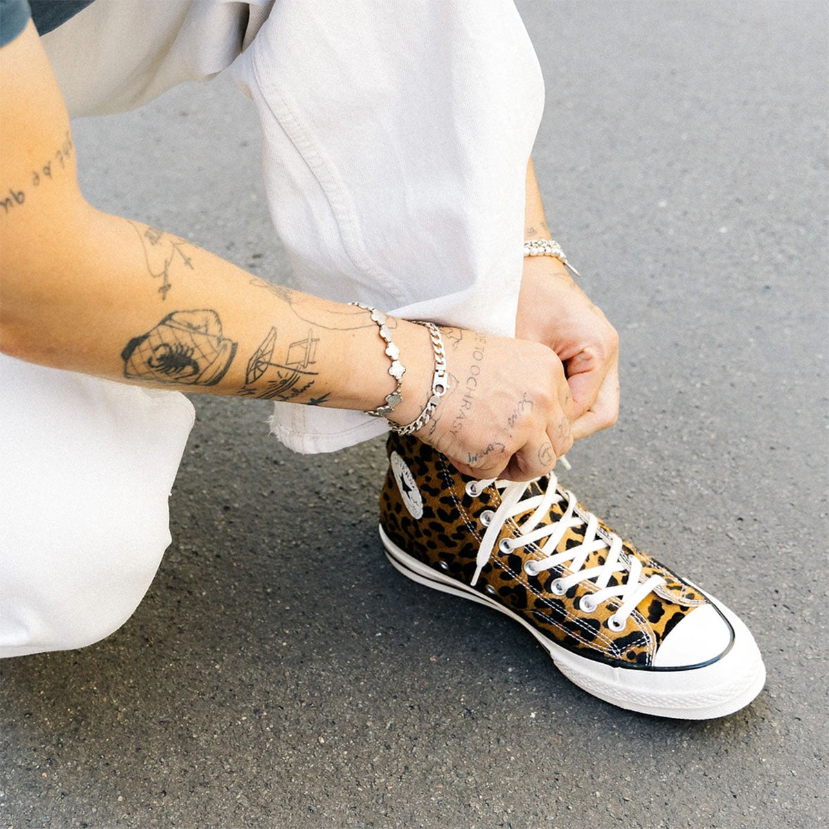 CONVERSE Chuck Taylor Elevated Animal Hi Black/Natual/Ivory - Image 0