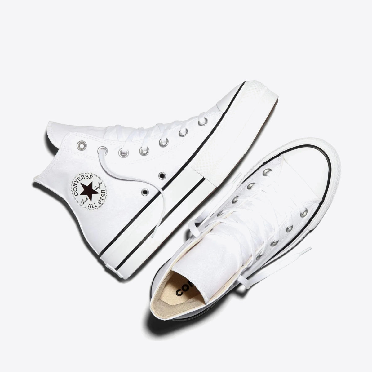 CONVERSE Chuck Taylor Lift Canvas Hi White - Image 0