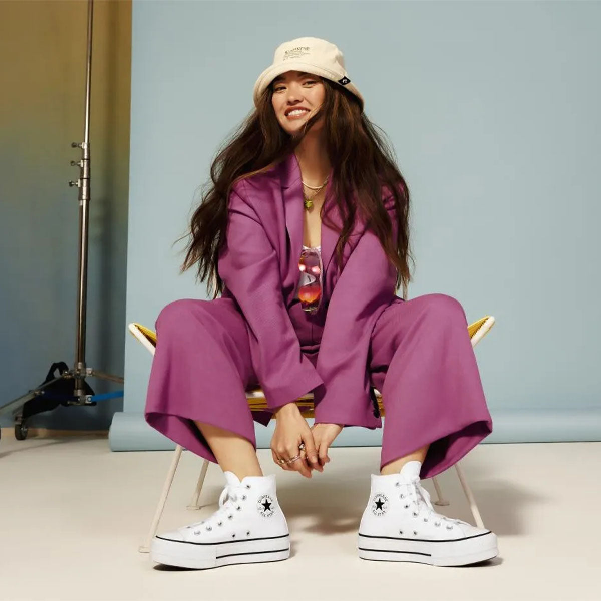 CONVERSE Chuck Taylor Lift Canvas Hi White - Image 0