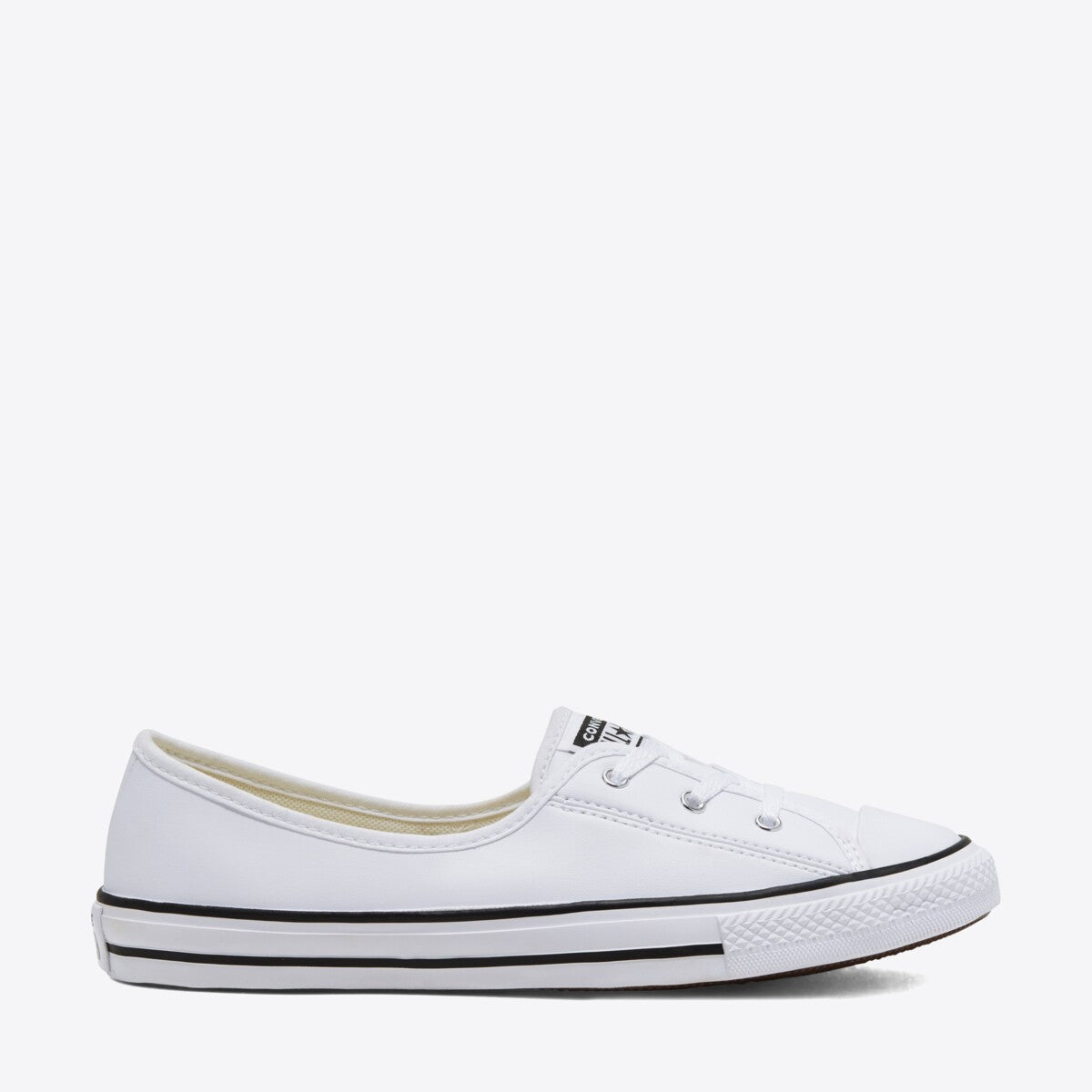 CONVERSE CT Ballet Lace Slip On White/White/Black - Image 0