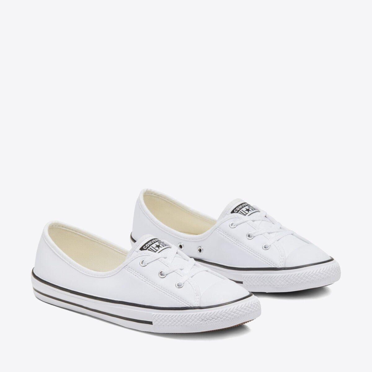 CONVERSE CT Ballet Lace Slip On White/White/Black - Image 0