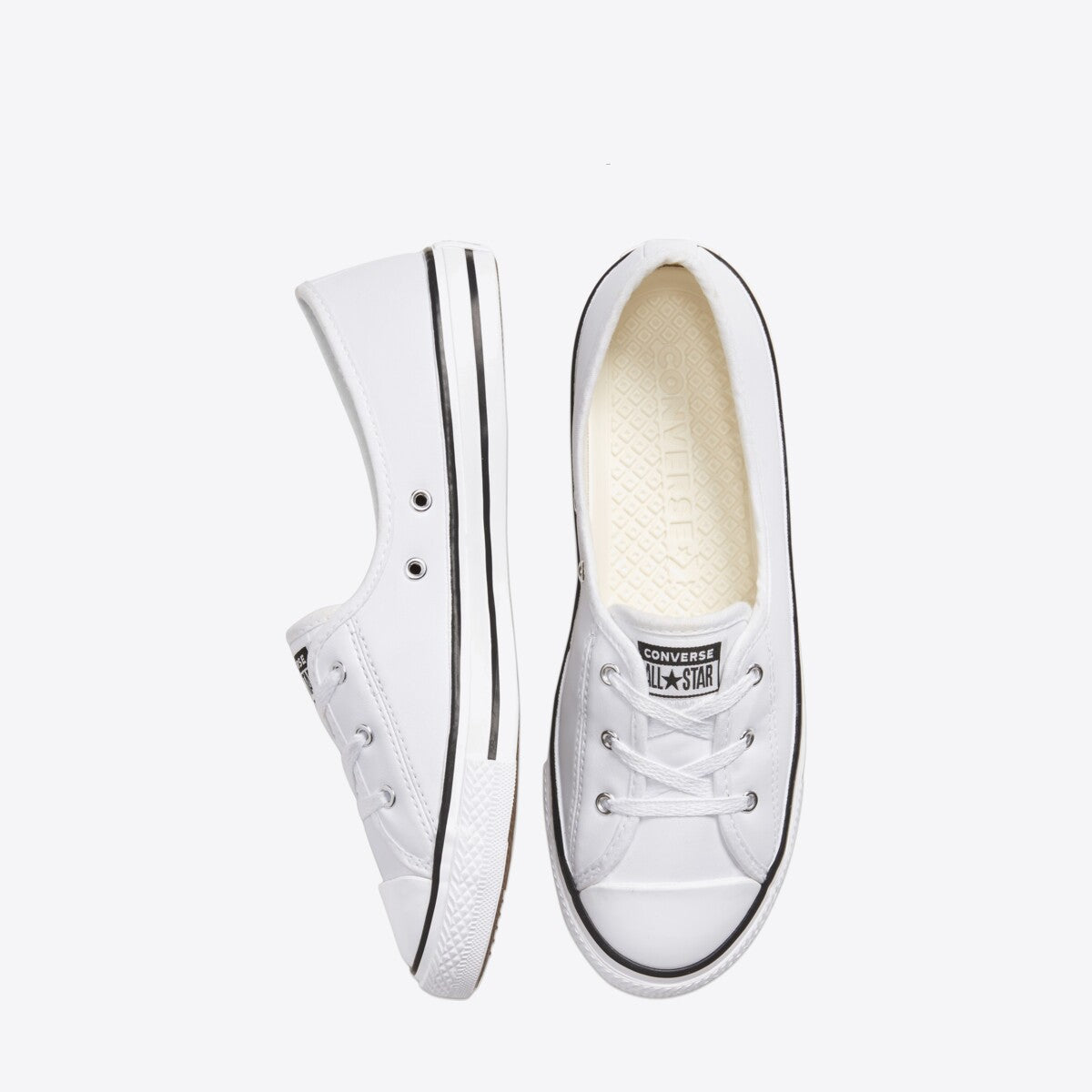 CONVERSE CT Ballet Lace Slip On White/White/Black - Image 0
