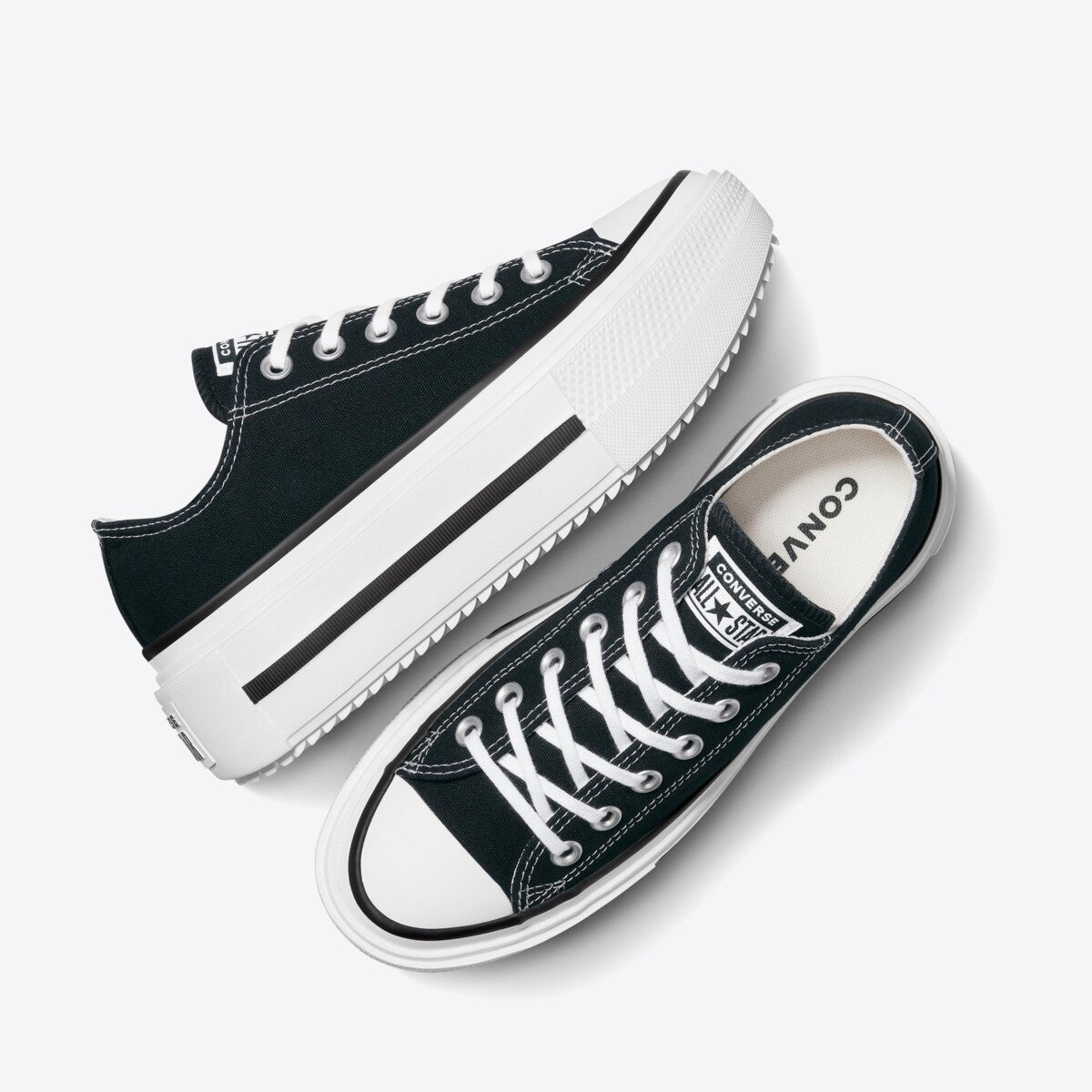 CONVERSE CT Lift Double Stack Low Black/White/Black - Image 4