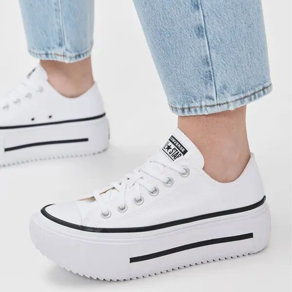 CONVERSE CT Lift Double Stack Low White/Black - Image 0