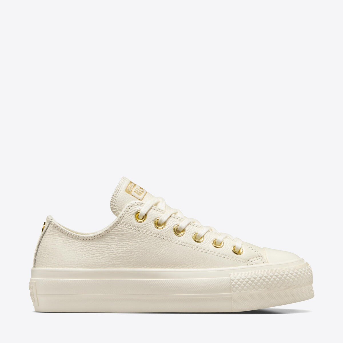 CONVERSE CT Lift Mono Leather Low Egret/Egret/Gold - Image 0
