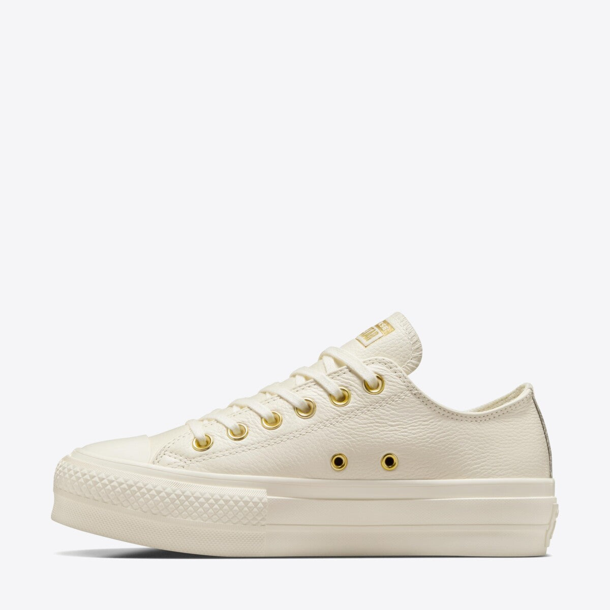 CONVERSE CT Lift Mono Leather Low Egret/Egret/Gold - Image 0