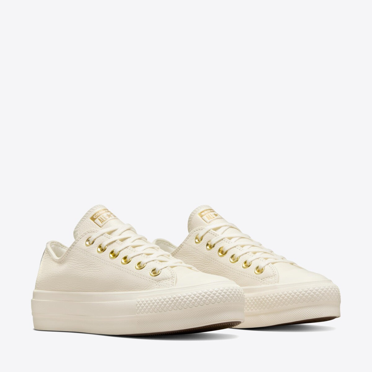 CONVERSE CT Lift Mono Leather Low Egret/Egret/Gold - Image 0