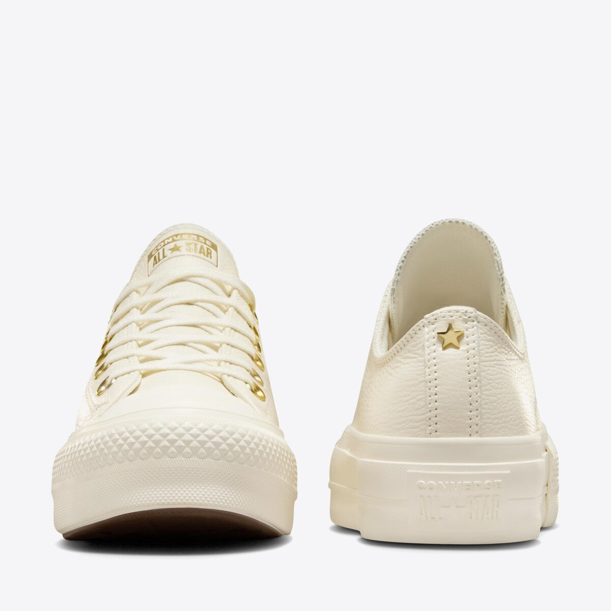 CONVERSE CT Lift Mono Leather Low Egret/Egret/Gold - Image 0