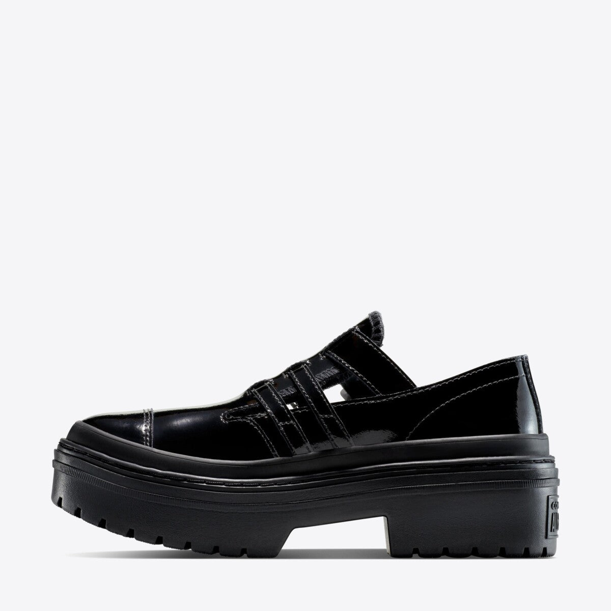 CONVERSE CT Lugged Heel Mary Jane Platform Black/Black - Image 3