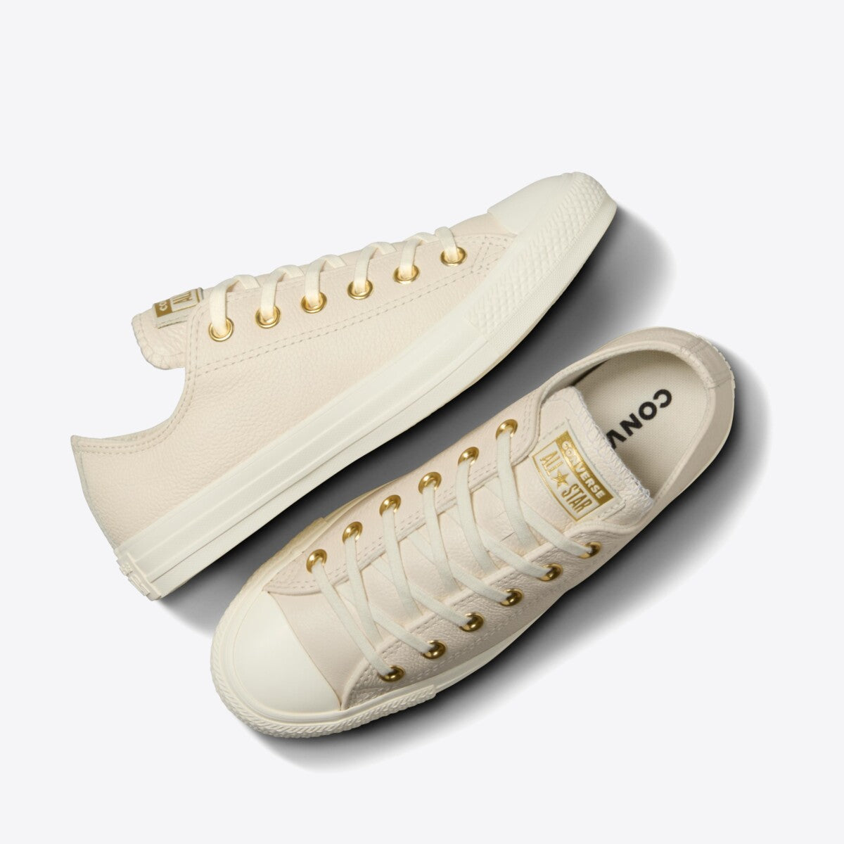 CONVERSE CT Mono Leather Low Egret/Egret/Gold - Image 0