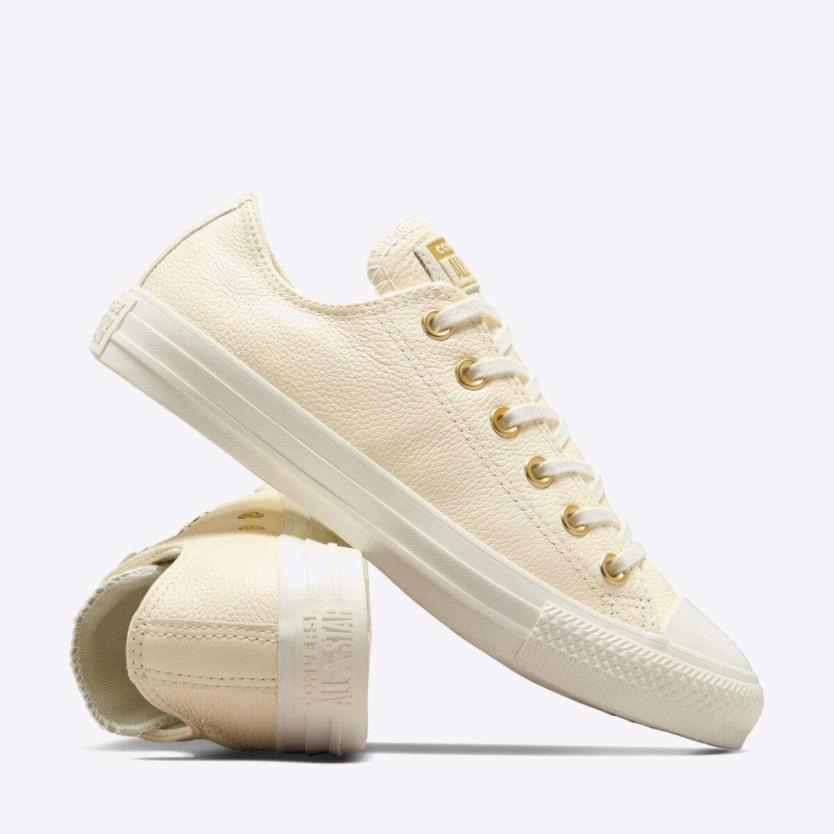 CONVERSE CT Mono Leather Low Egret/Egret/Gold - Image 0