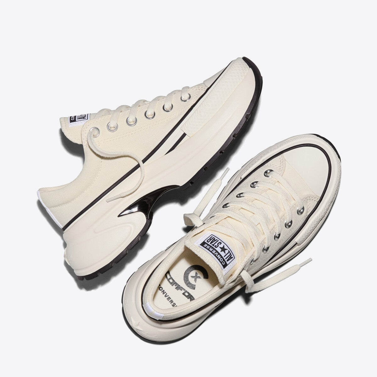 CONVERSE Run Star Crush Low Egret/Egret/Black - Image 0
