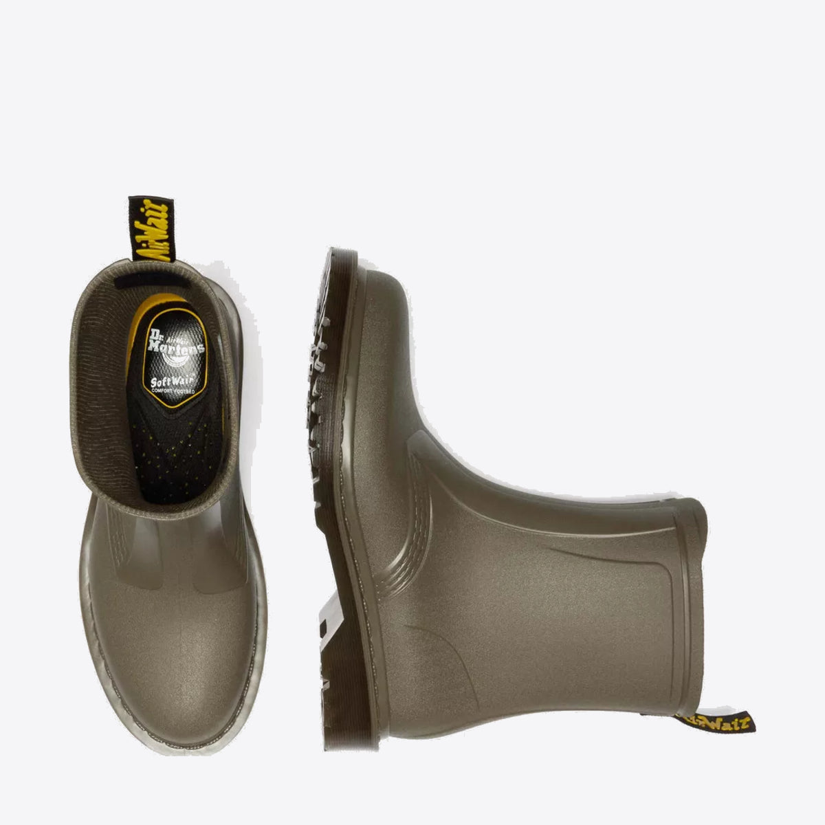 DR MARTENS 1460 Sub Max Pull On PVC Rain Boot Olive - Image 3