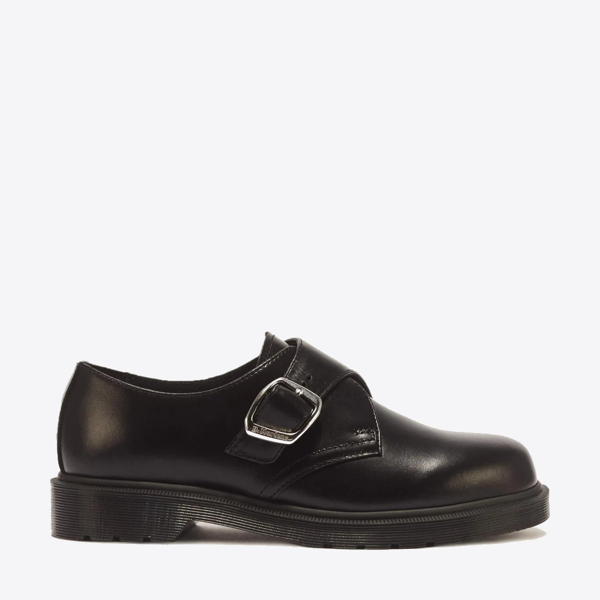 DR MARTENS 1461 Buckle Monk Shoe Black Analine - Image 0