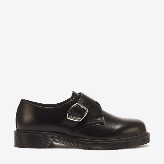 DR MARTENS 1461 Buckle Monk Shoe Black Analine - Image 0