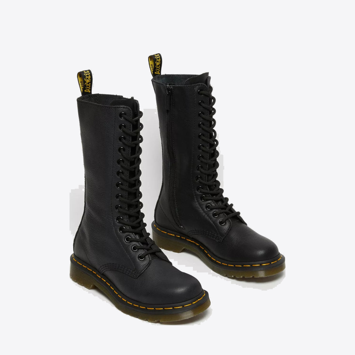 DR MARTENS 1B99 14 Eye Zip Boot Black Virginia - Image 8