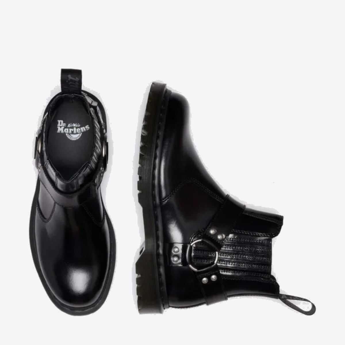 DR MARTENS 2976 Harness Chelsea Boot Black Analine - Image 4