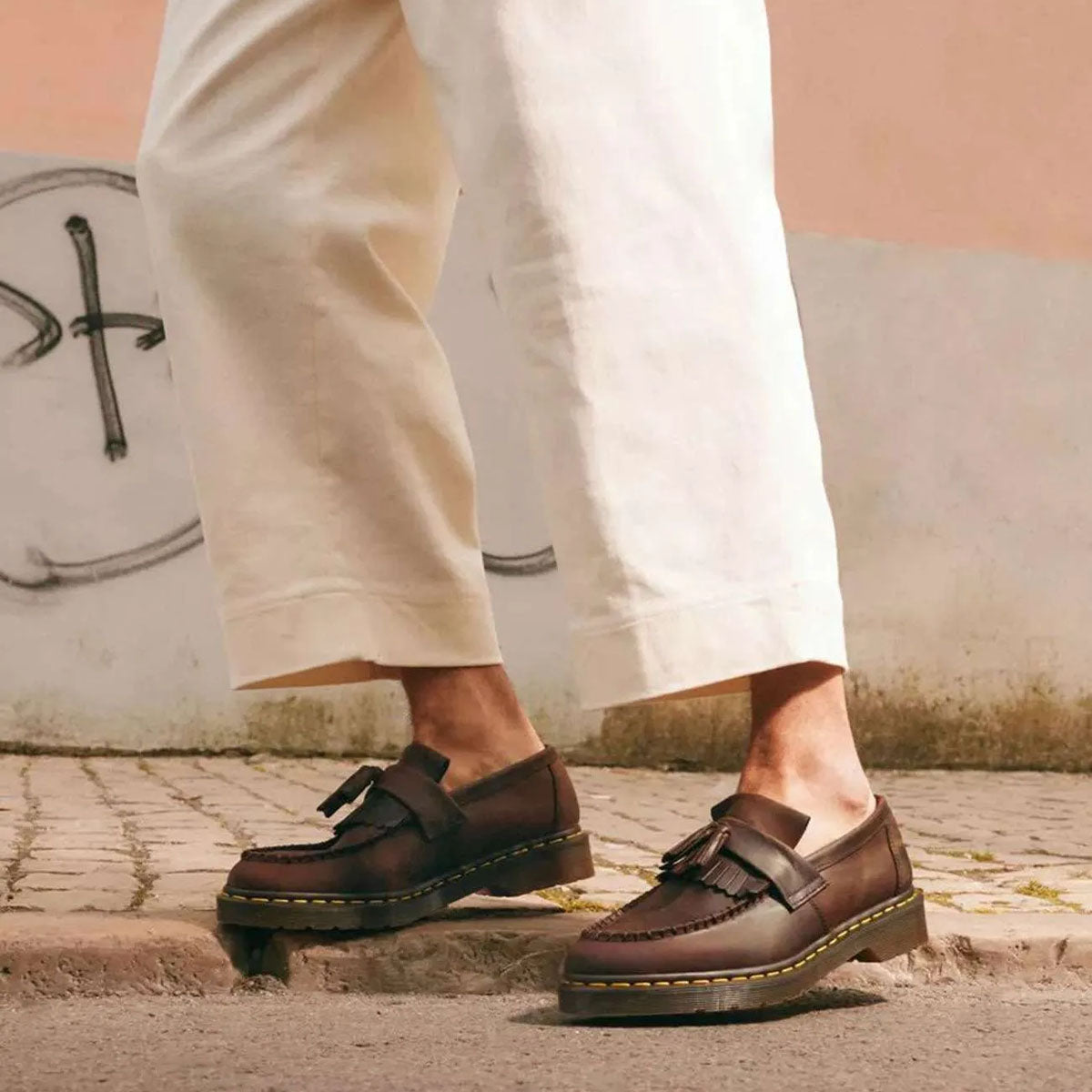 DR MARTENS Adrian Tassel Loafer Crazy Horse Dark Brown - Image 0
