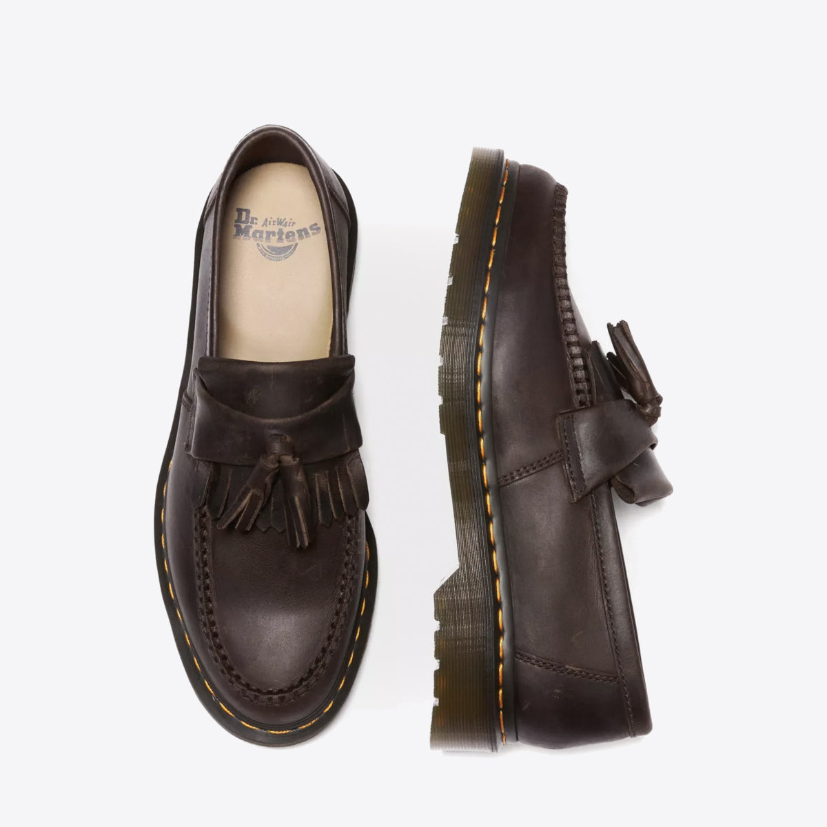 DR MARTENS Adrian Tassel Loafer Crazy Horse Dark Brown - Image 0