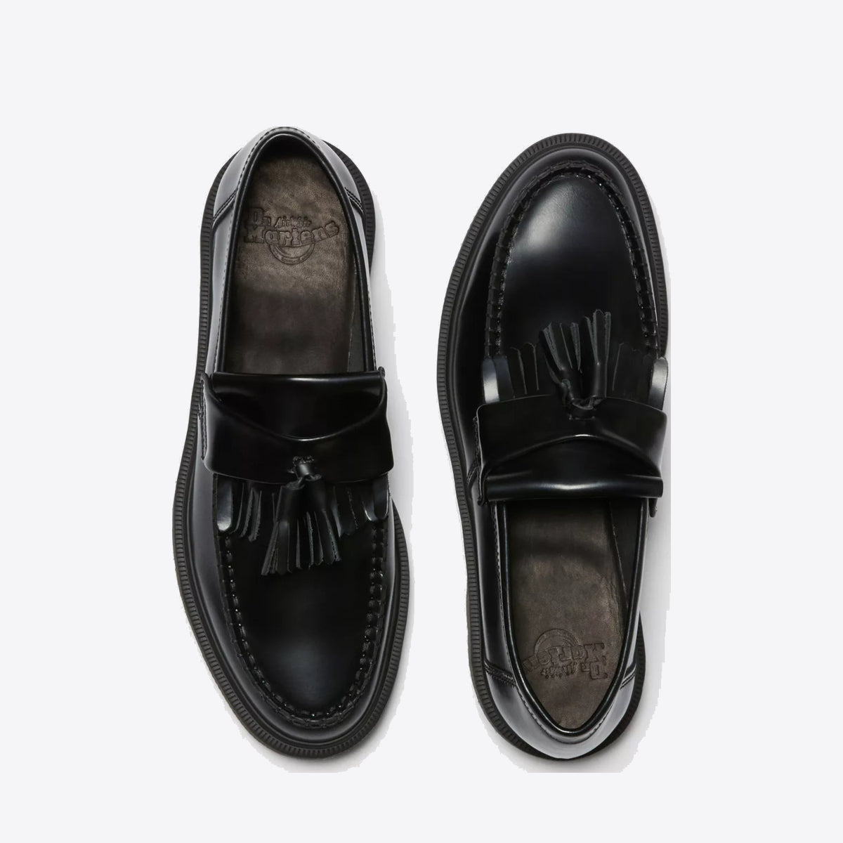 DR MARTENS Adrian Tassel Loafer Smooth Black Polished - Image 3