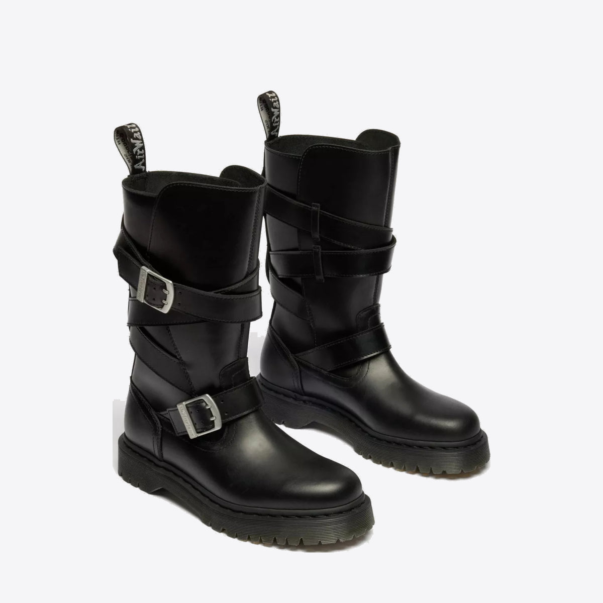 DR MARTENS Anistone Strap High Boot Black Orleans - Image 0