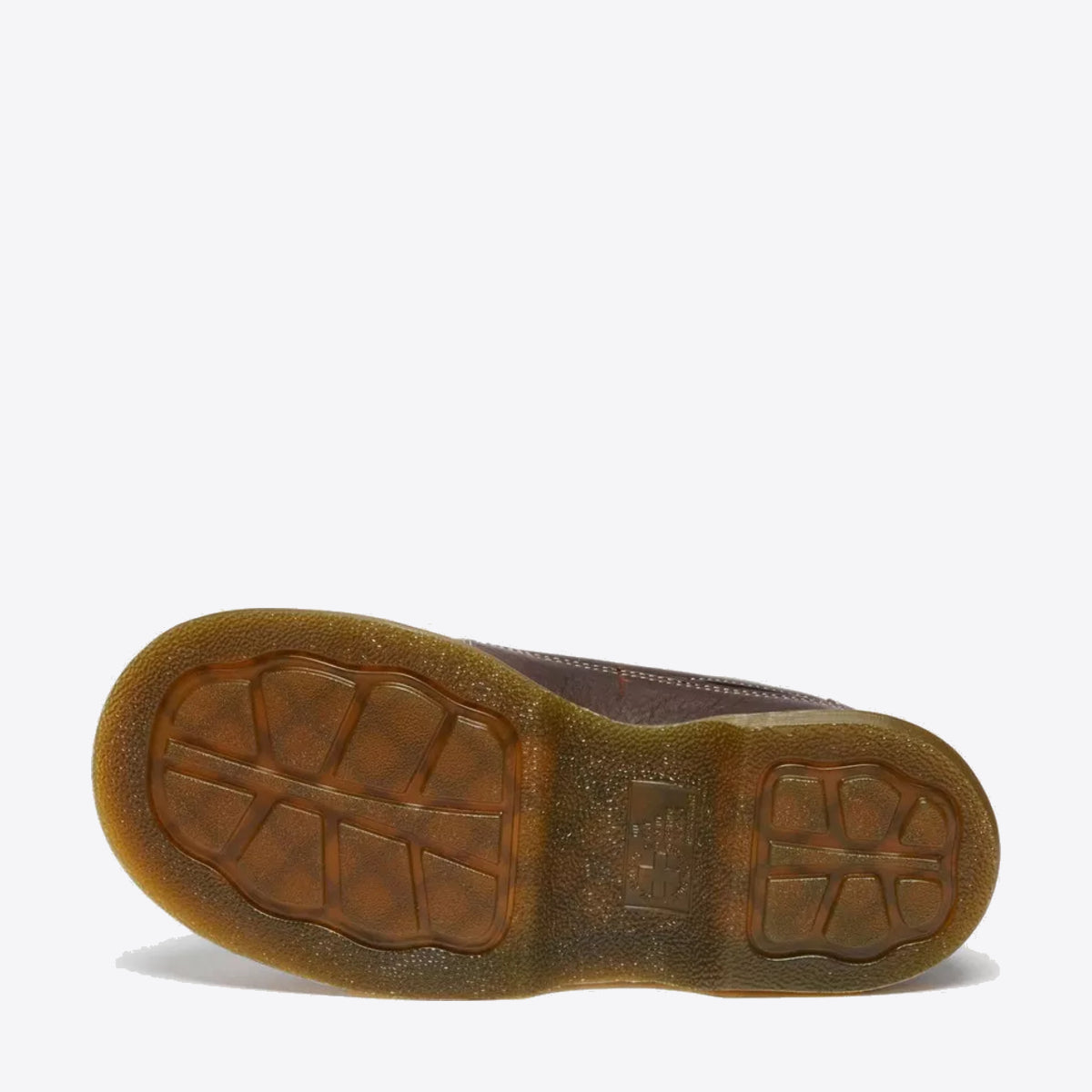 DR MARTENS Buzz 5 Eye Floral Shoe Dark Brown Grizzly - Image 0