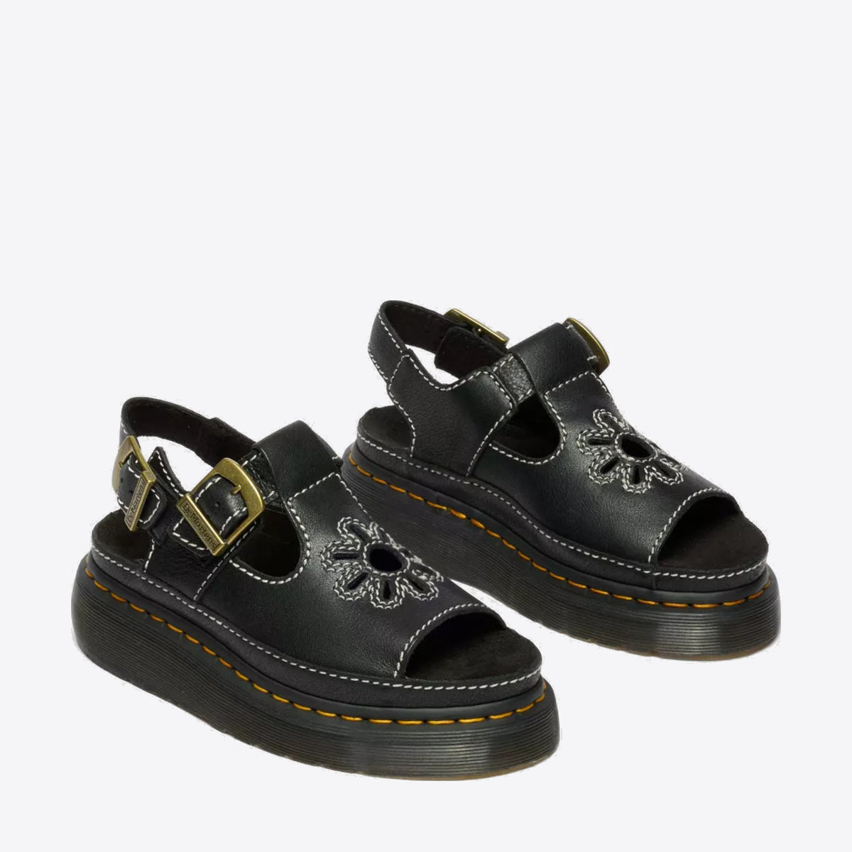 DR MARTENS Dunnet Flower Sandal Black AR Rogue - Image 0