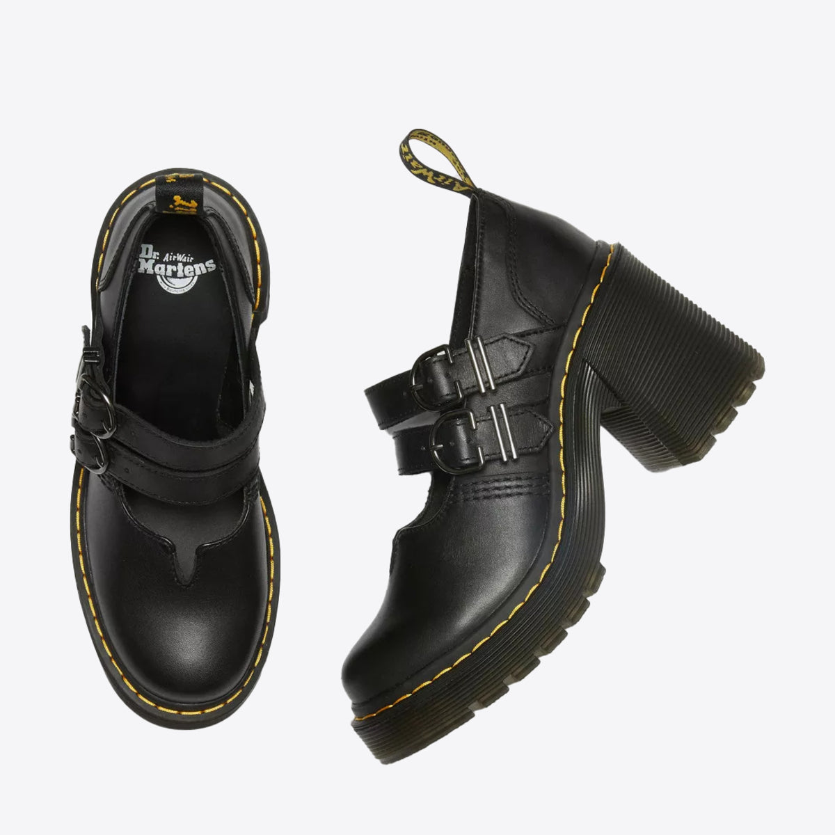 DR MARTENS Eviee Mary Jane Sendal Black - Image 3